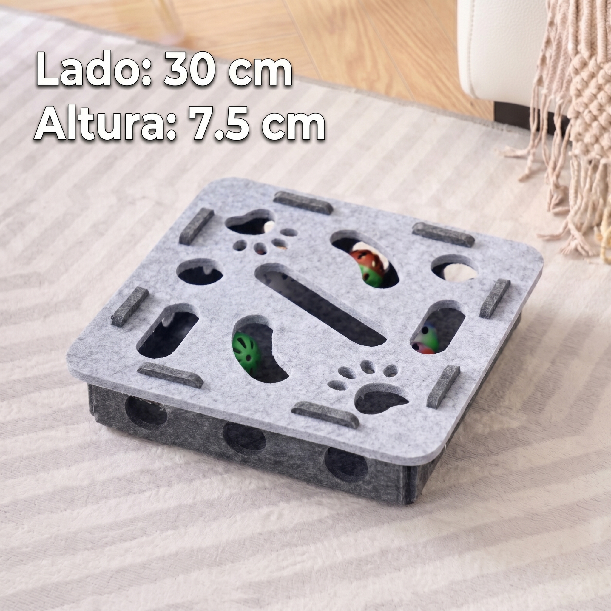 Juguete Interactivo para Gatos con Pelota y Tablero de Juego - Imagen 3